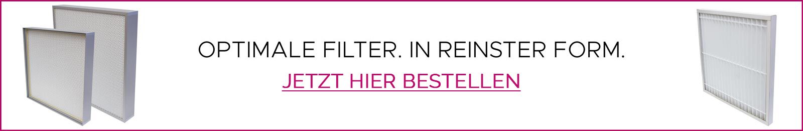 PETEK Filter — Maintenance of cleanroom classes